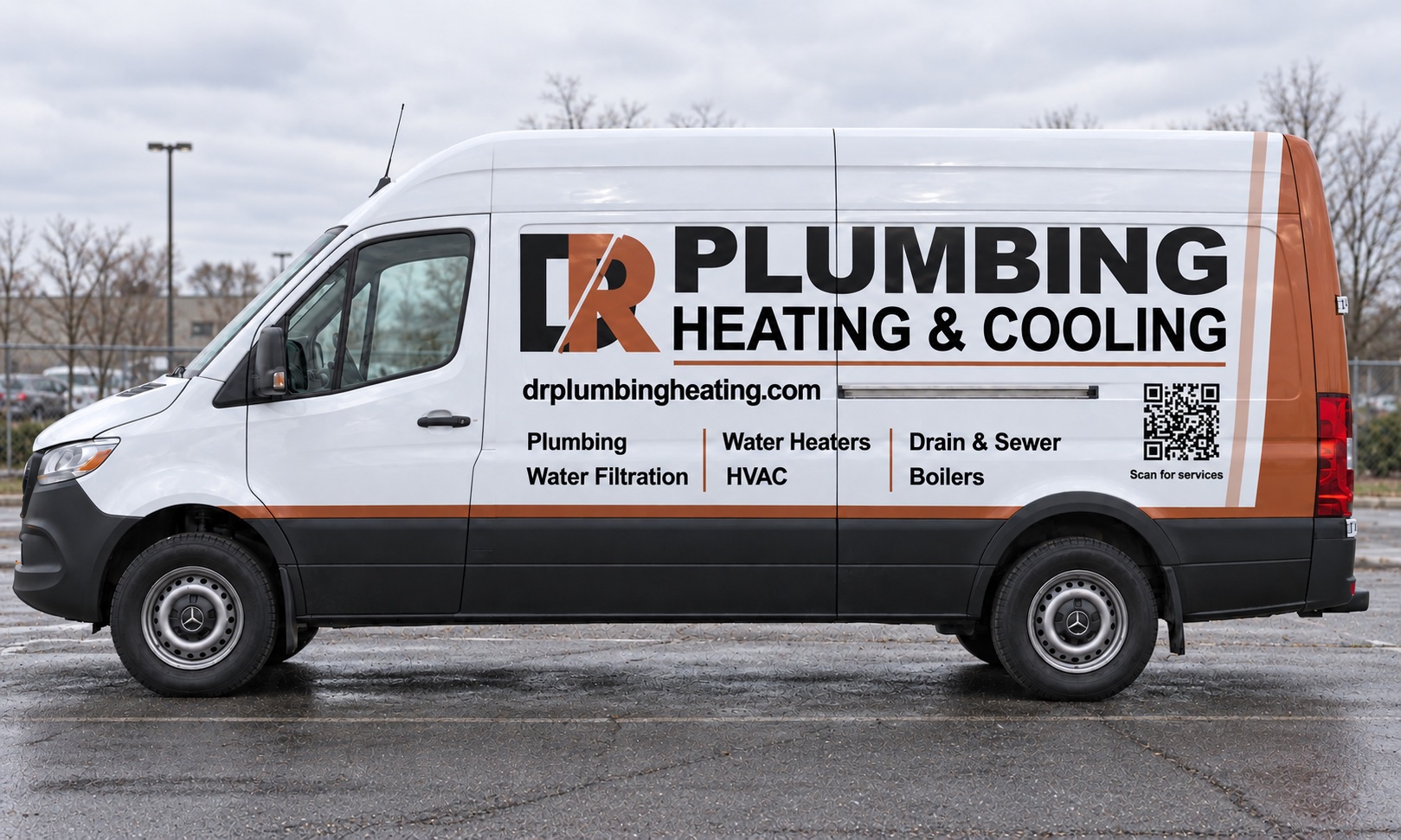 Dr Plumbing & Heating residential plumbing and heating service van design